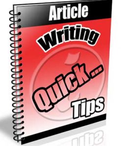 Article Writing Tips PLR Autoresponder Messages