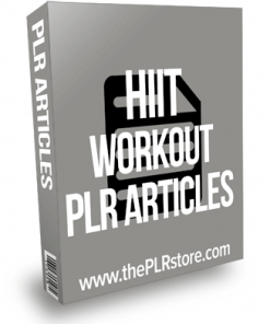 HIIT Workout PLR articles