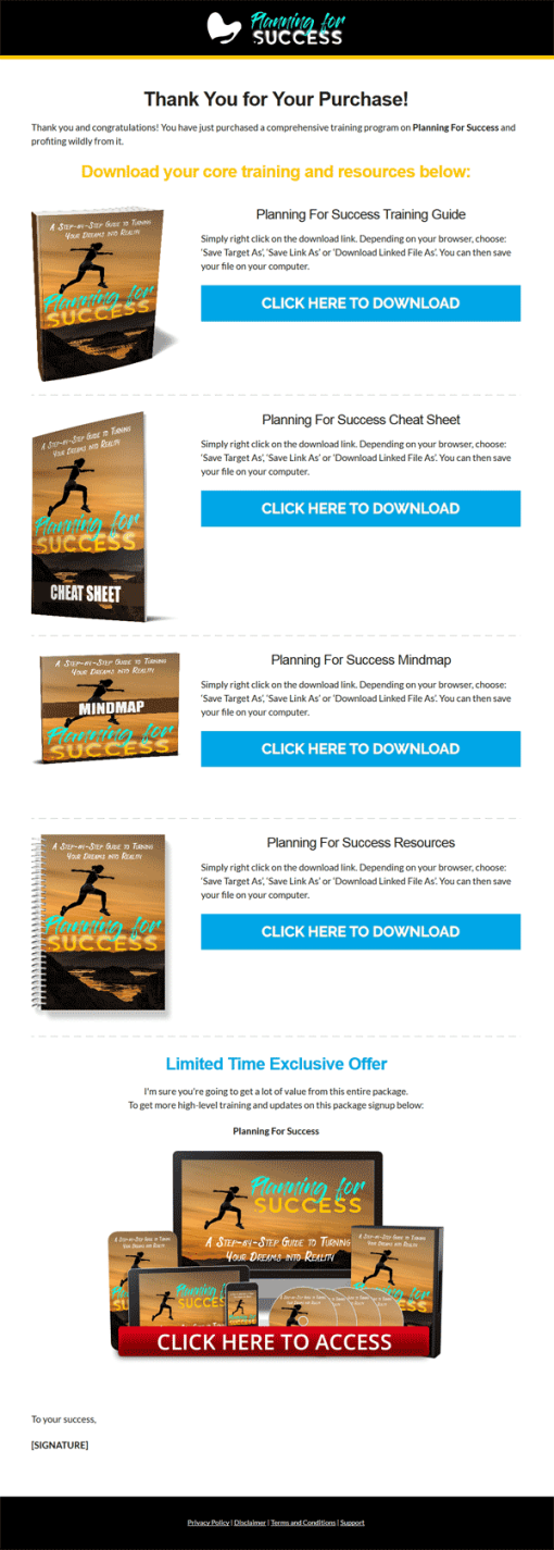 Planning For Success Ebook and Videos with Master Resale Rights | The ...