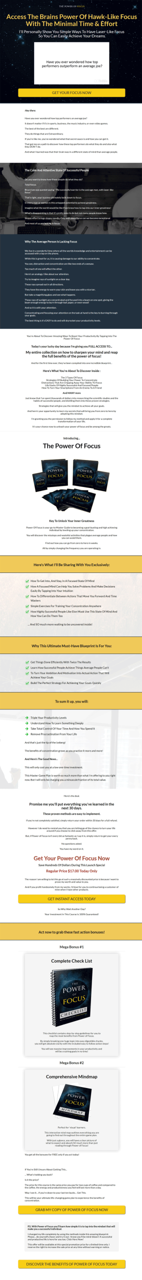 The Power Of Focus Ebook And Videos with Master Resale Rights