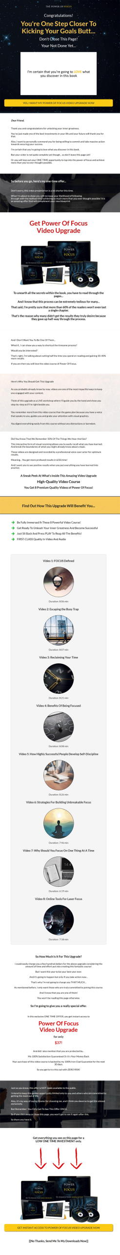 The Power Of Focus Ebook And Videos with Master Resale Rights