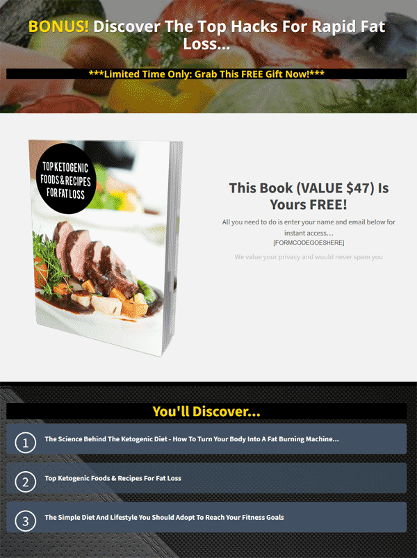 Ketogenic Diet Ebook and Videos MRR
