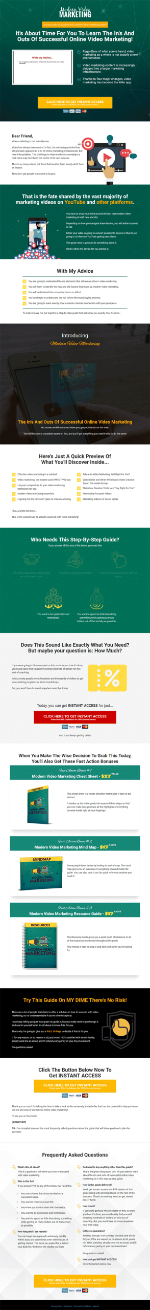 Modern Video Marketing Ebook and Videos with Master Resale Rights - Image 2