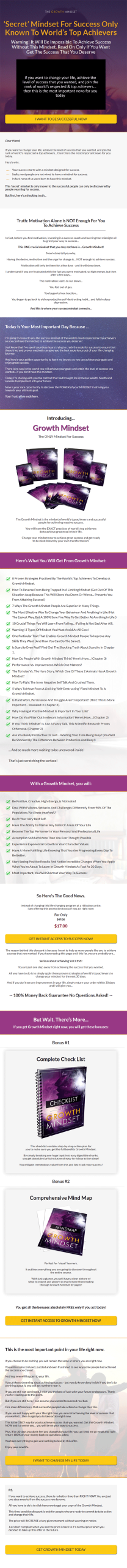 The Growth Mindset Ebook and Videos with Master Resale Rights - Image 2