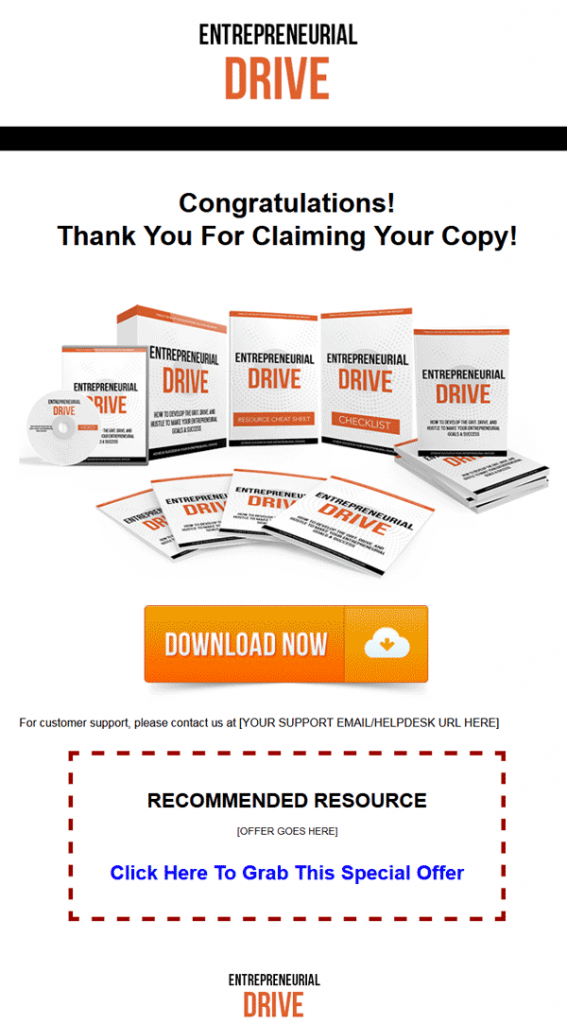 Entrepreneurial Drive Ebook and Videos MRR