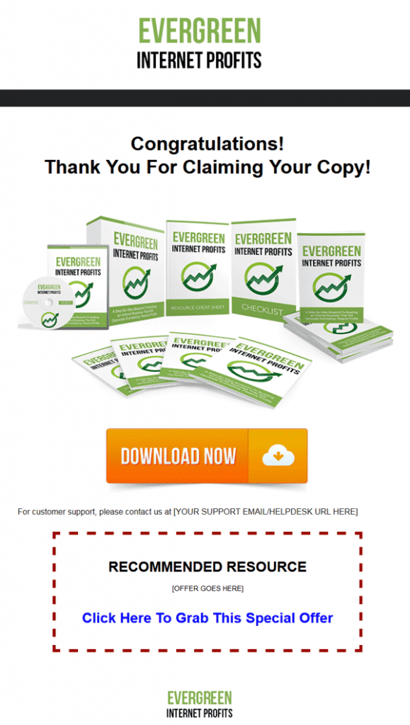 Evergreen Internet Profits Ebook and Videos MRR