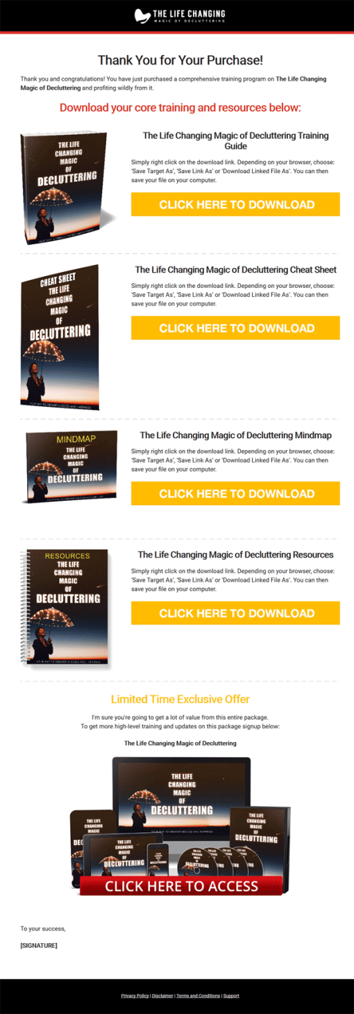 Life Changing Magic of Decluttering Ebook and Videos MRR | The PLR Store