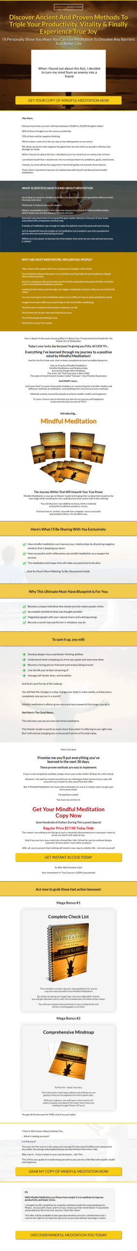 Mindful Mediation Master Ebook and Videos MRR
