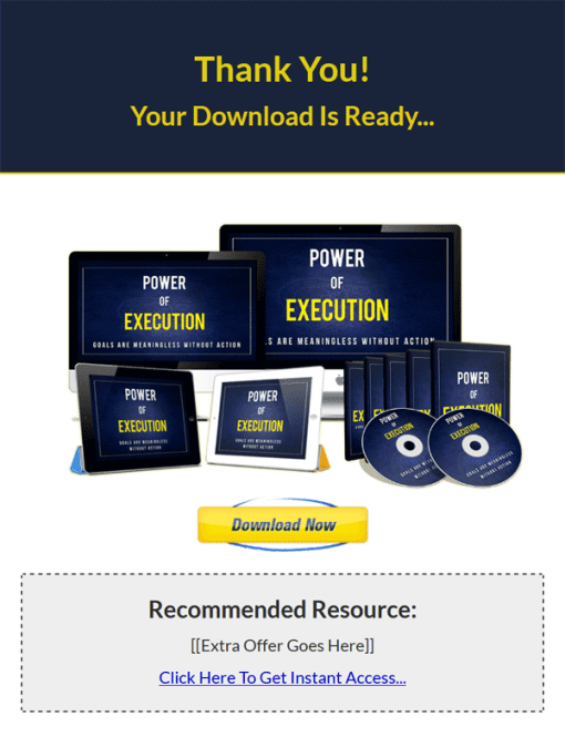 Power Of Execution Ebook and Videos with Master Resale Rights | The PLR ...