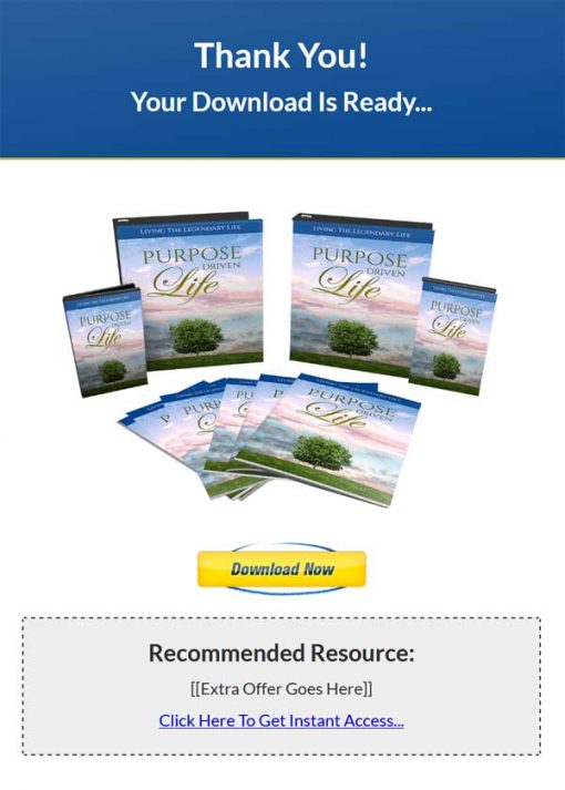Purpose Driving Life Ebook and Videos MRR