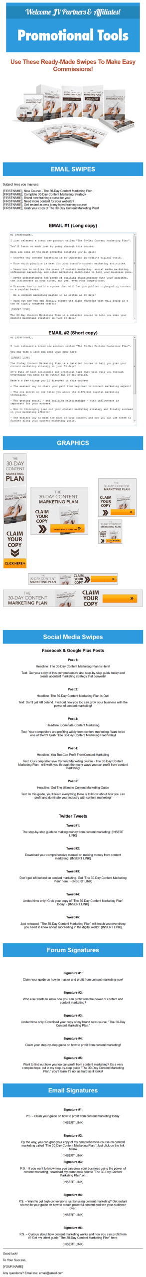 30 Day Content Marketing Plan Ebook and Videos MRR - Image 7
