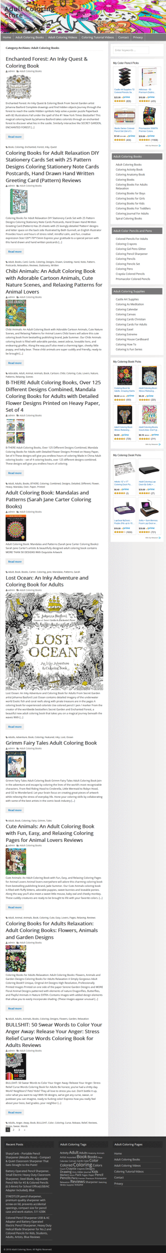 Adult Coloring PLR Amazon Store Website - Image 3