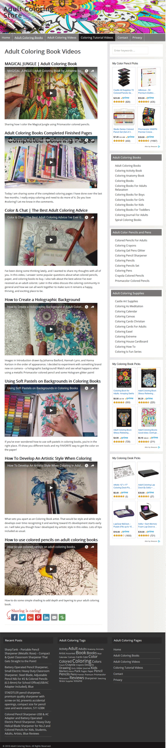 Adult Coloring PLR Amazon Store Website - Image 5