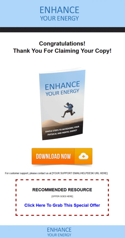 Enhance Your Energy Ebook Package MRR