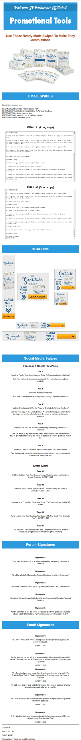 Gratitude Plan Ebook and Videos with Master Resale Rights