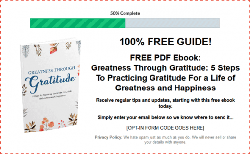 Gratitude Plan Ebook and Videos with Master Resale Rights