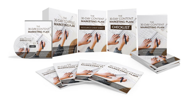 30 Day Content Marketing Plan Ebook and Videos MRR