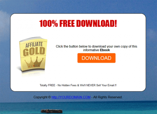 Affiliate Marketing Gold Ebook MRR