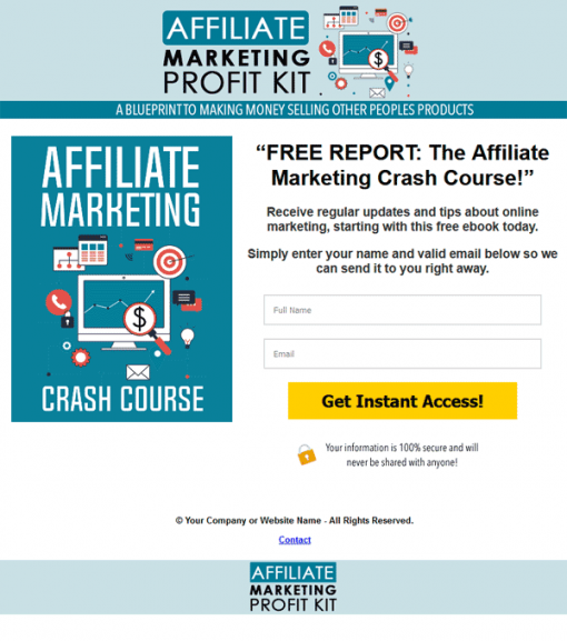 Affiliate Marketing Profit Kit Ebook and Videos MRR