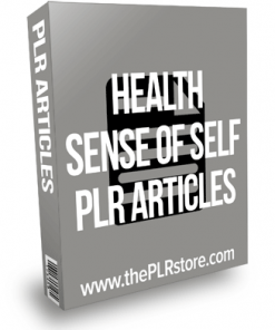 Health Sense of Self PLR Articles