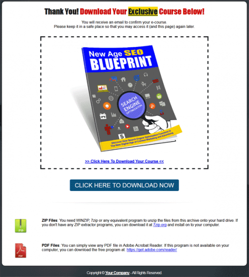 New Age SEO Blueprint Lead Generation Package MRR