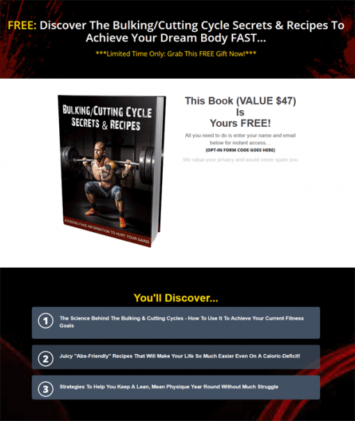 Power Mass Muscle Blueprint Ebook and Videos MRR