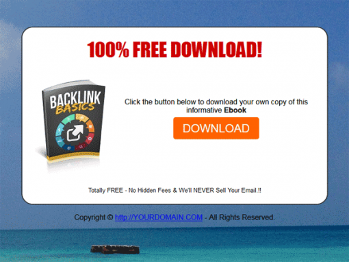 SEO Backlink Basics Ebook with Master Resale Rights