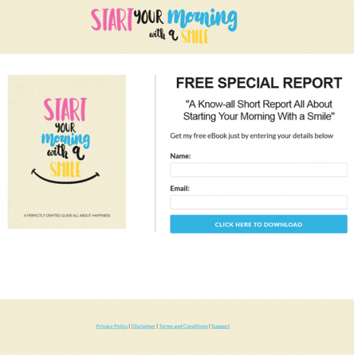 Start Your Morning With A Smile PLR Report