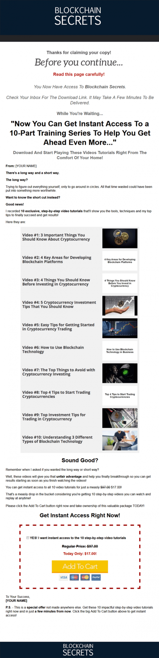 BlockChain Secrets Ebook and Videos MRR