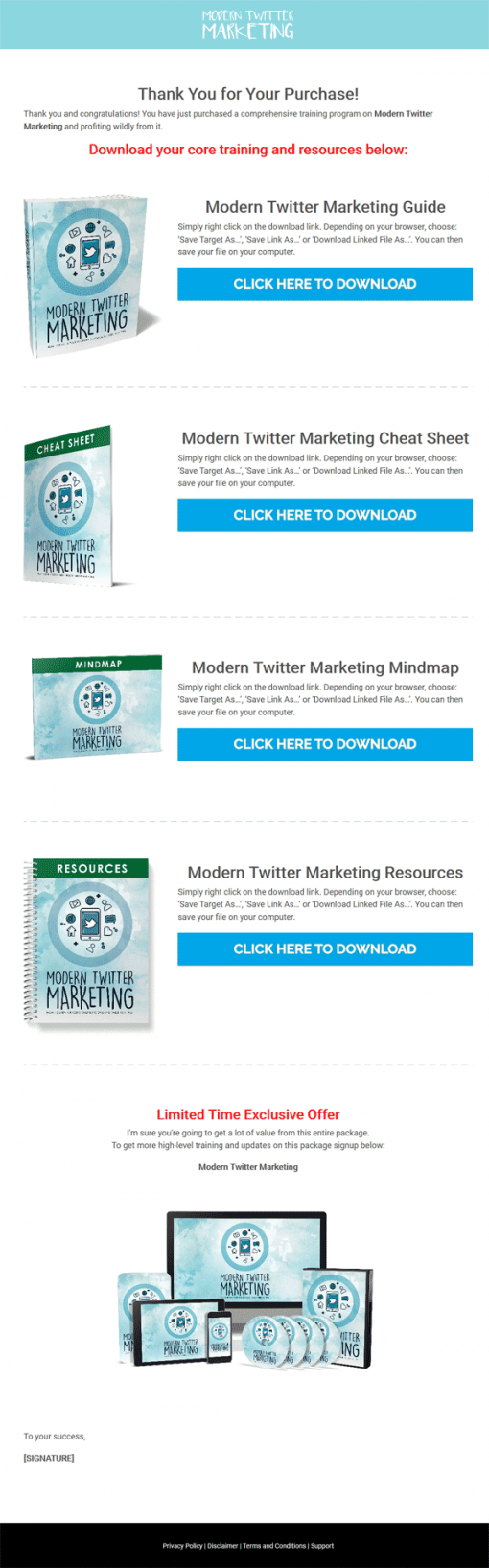 Modern Twitter Marketing Ebook and Videos MRR