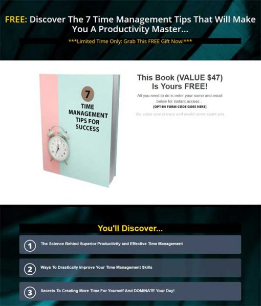 Reclaim Your Time Ebook and Videos with Master Resale Rights