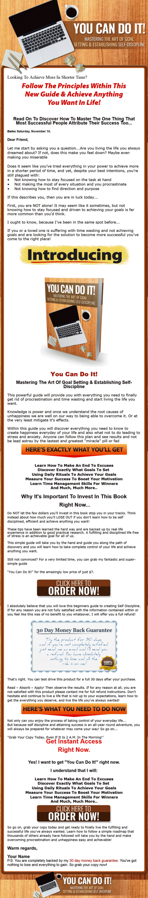 You Can Do It Ebook and Videos with MRR