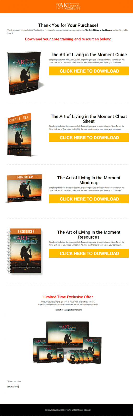 Art Of Living In The Moment Ebook and Videos MRR