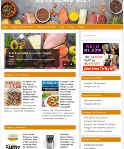 Ketogenic Diet PLR Website and Amazon Store