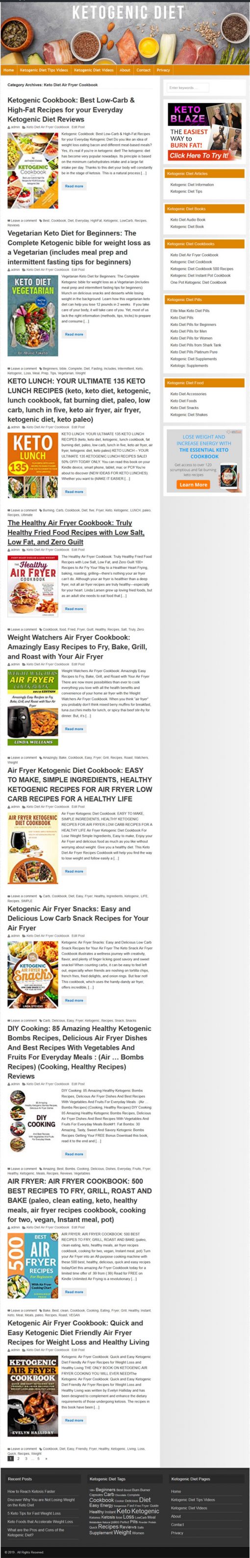 Ketogenic Diet PLR Website and Amazon Store