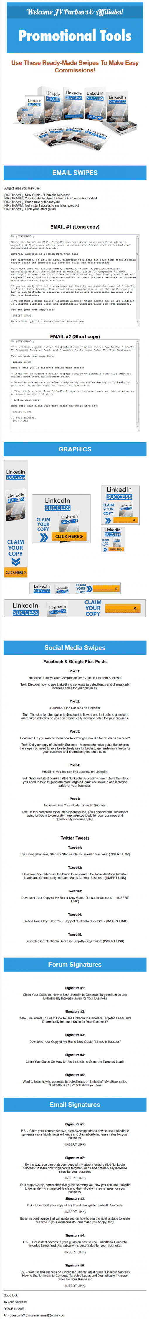 Linkedin Marketing Success Ebook and Videos MRR