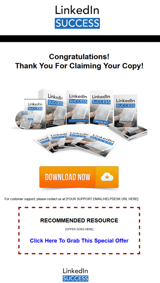 Linkedin Marketing Success Ebook and Videos MRR