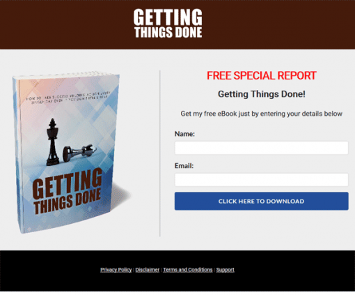 Getting Things Done Ebook and Videos MRR