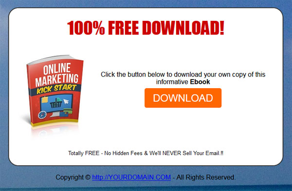 Online Marketing Kick Start PLR PDF with Private Label Rights
