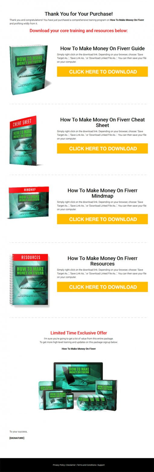 Make Money On Fiverr Ebook and Videos Master Resale Rights