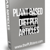 Plant Based Diet PLR Articles