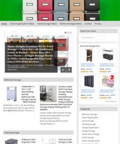 Storage and Organization PLR Website Amazon Store