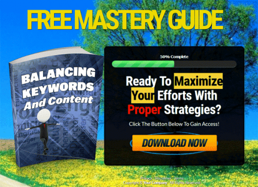 Balancing Keywords and Content Ebook MRR