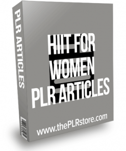 HIIT For Women PLR Articles