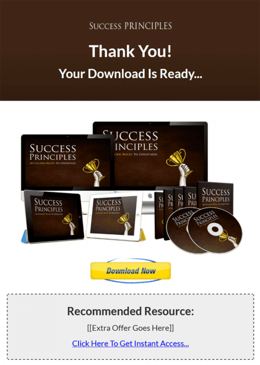 Success Principles Ebook and Videos with Master Resale Rights