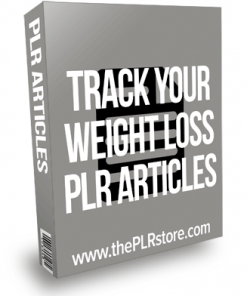 Track Your Weight Loss PLR Articles