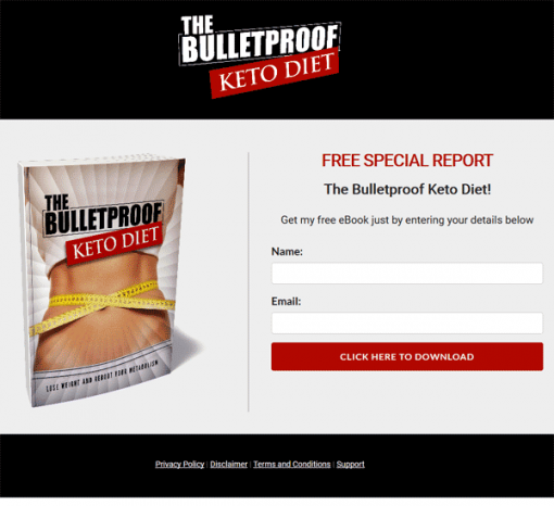 Bulletproof Keto Diet Ebook and Videos MRR