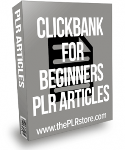 Clickbank For Beginners PLR Articles