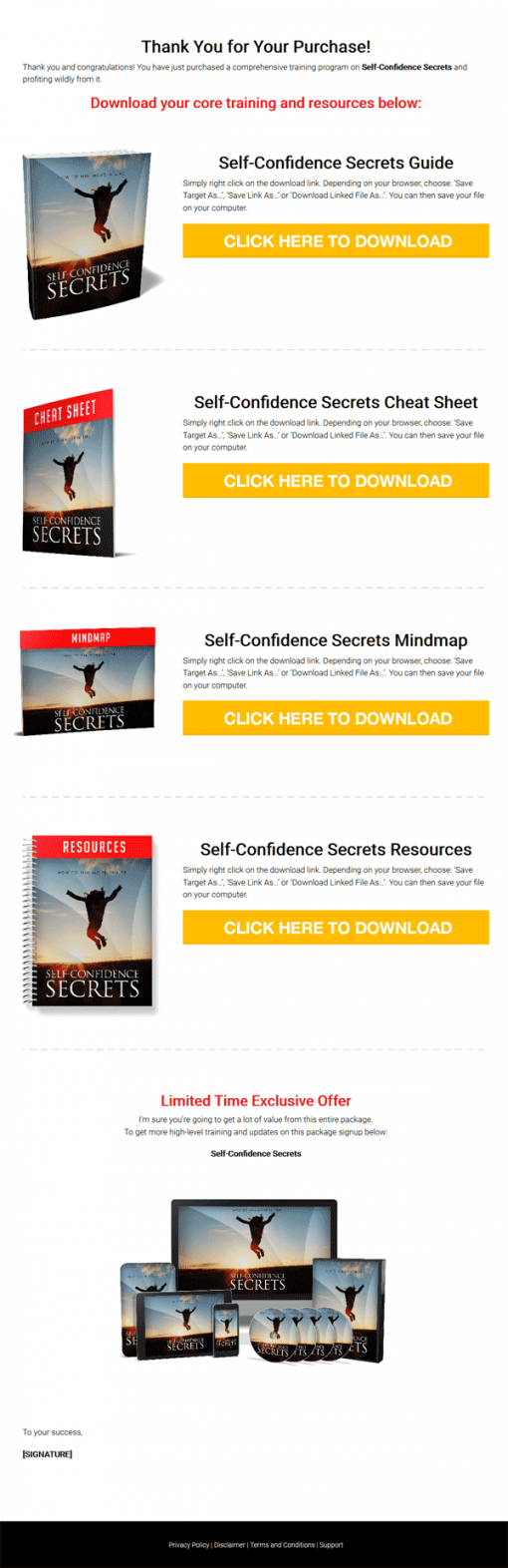 Self Confidence Secrets Ebook and Videos MRR