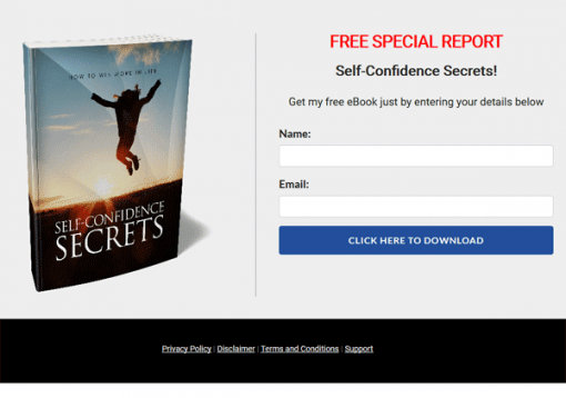 Self Confidence Secrets Ebook and Videos MRR